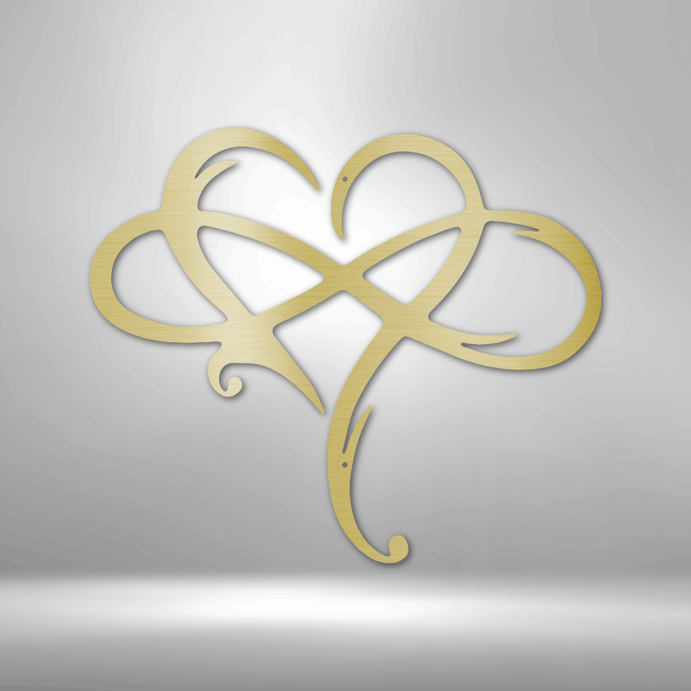 Infinity and Heart - Steel Sign - RTS Gifts Emporium