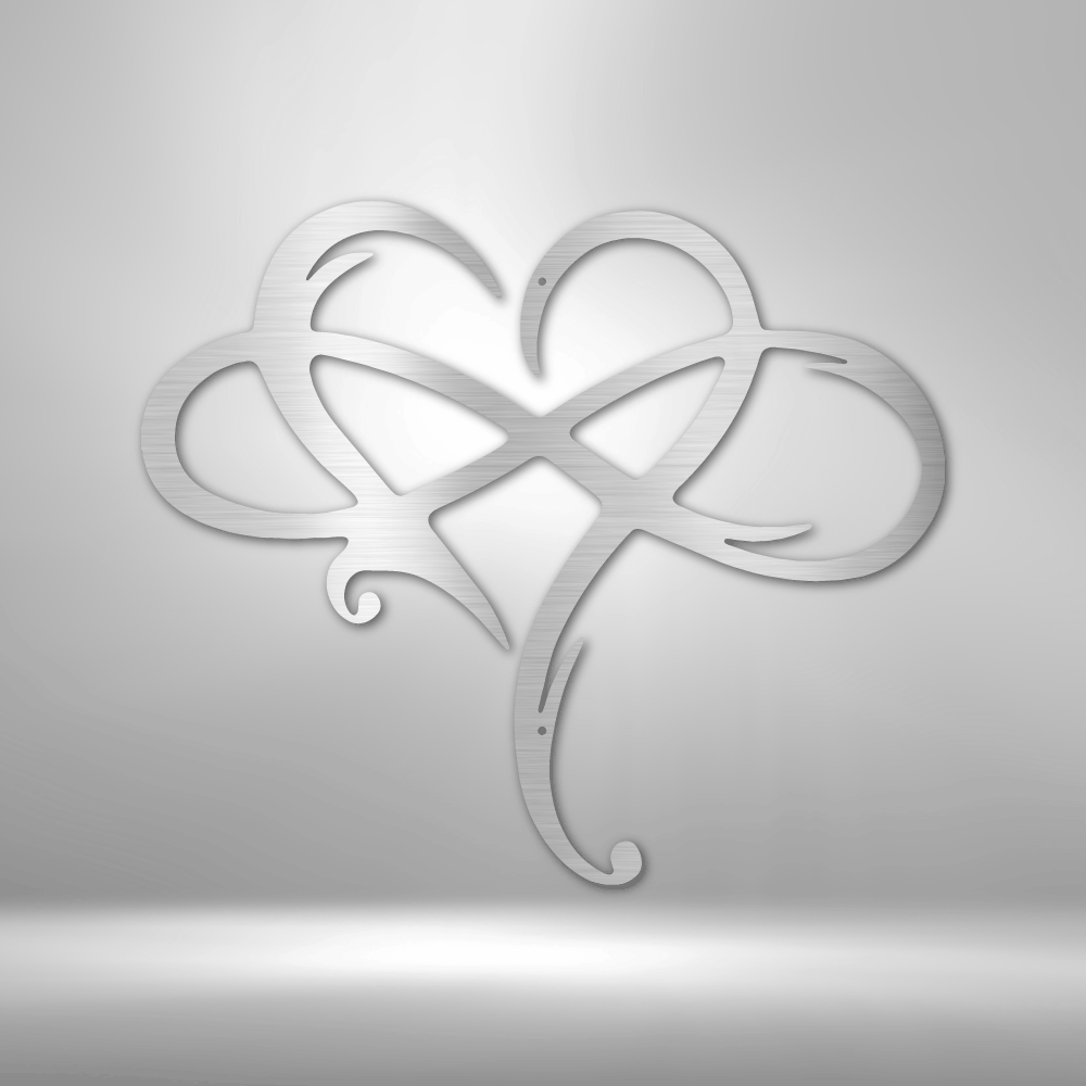 Infinity and Heart - Steel Sign - RTS Gifts Emporium