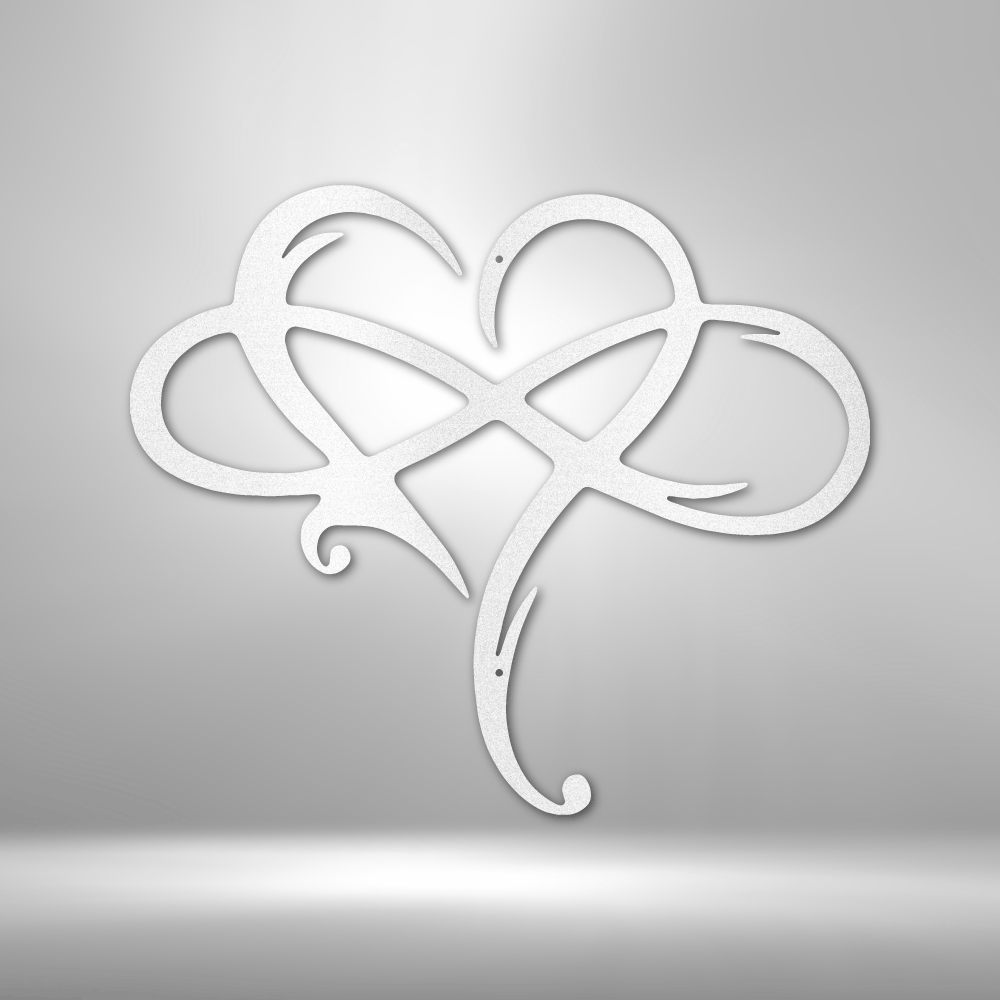 Infinity and Heart - Steel Sign - RTS Gifts Emporium