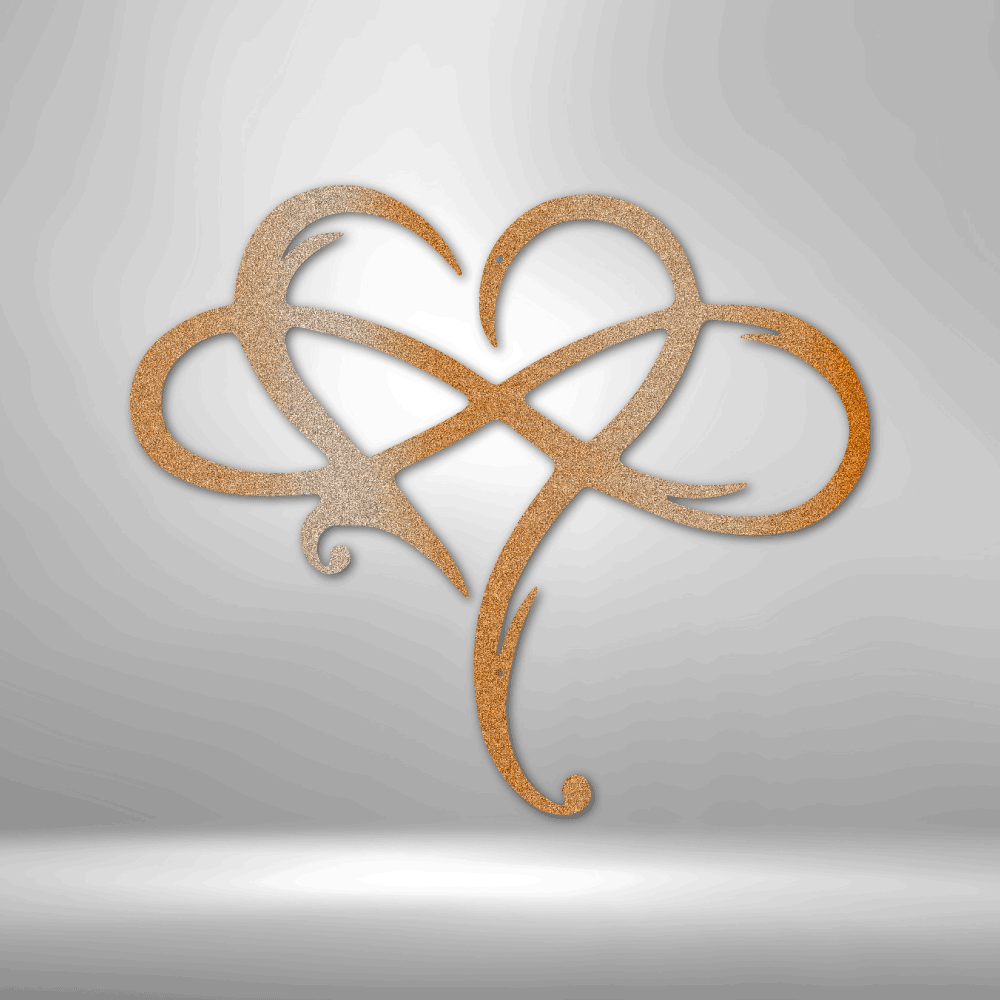 Infinity and Heart - Steel Sign - RTS Gifts Emporium