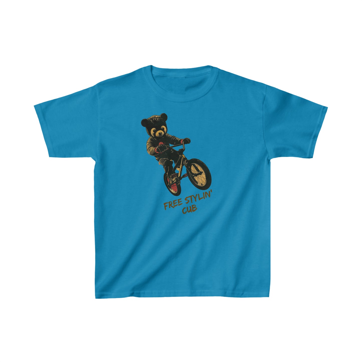 Free Stylin' Cub - Kids Heavy Cotton™ T-Shirt - RTS Gifts Emporium