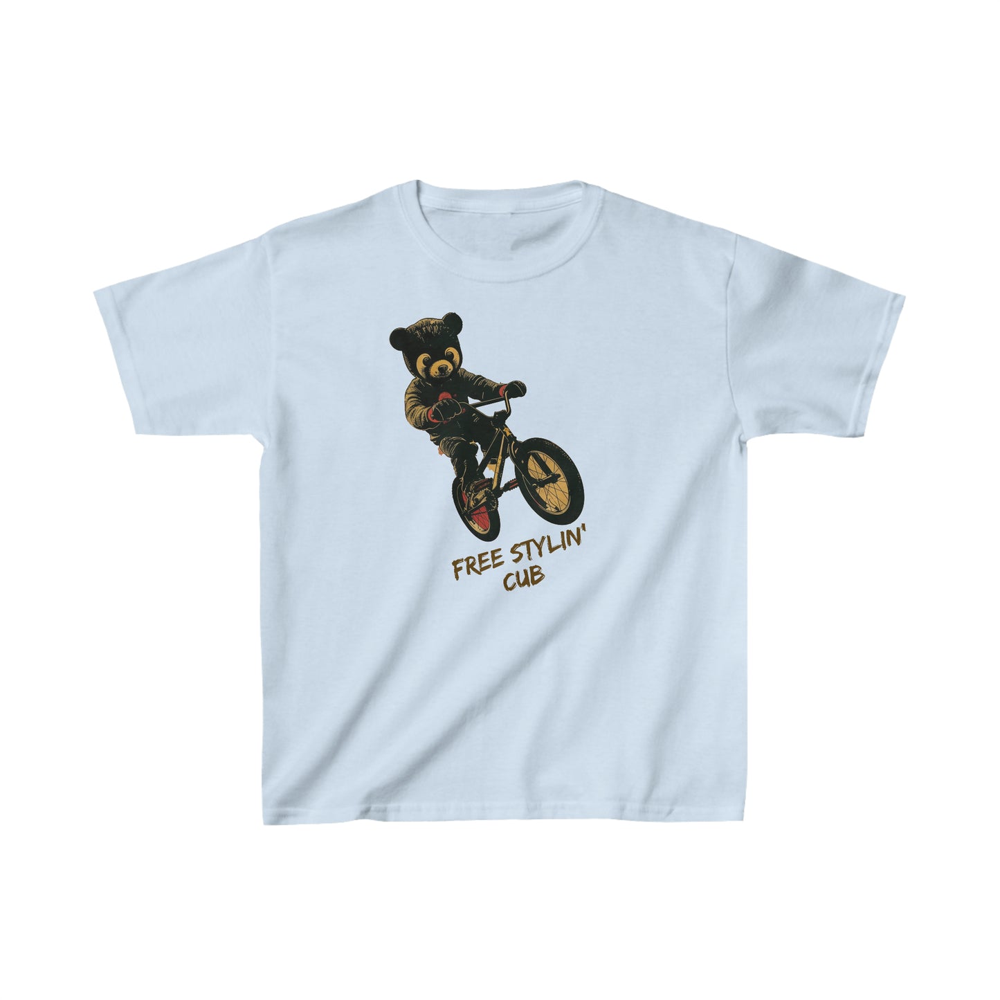 Free Stylin' Cub - Kids Heavy Cotton™ T-Shirt - RTS Gifts Emporium