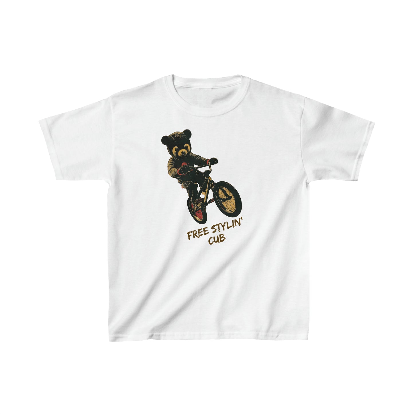 Free Stylin' Cub - Kids Heavy Cotton™ T-Shirt - RTS Gifts Emporium