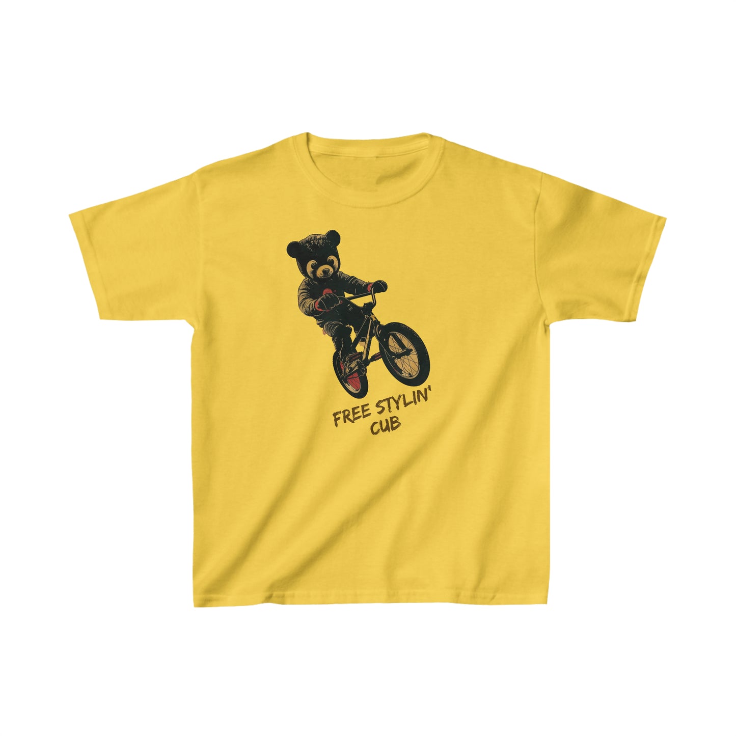 Free Stylin' Cub - Kids Heavy Cotton™ T-Shirt - RTS Gifts Emporium