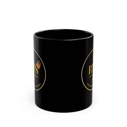 RTS Gifts Emporium Black Mug – 11oz/15oz Branded Coffee Cup