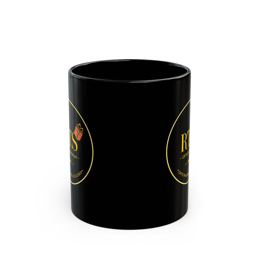 RTS Gifts Emporium Black Mug – 11oz/15oz Branded Coffee Cup