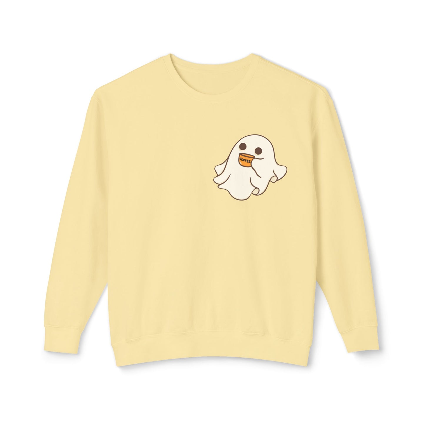 "Cute Spooky Coffee" | Unisex Lightweight Crewneck Sweatshirt