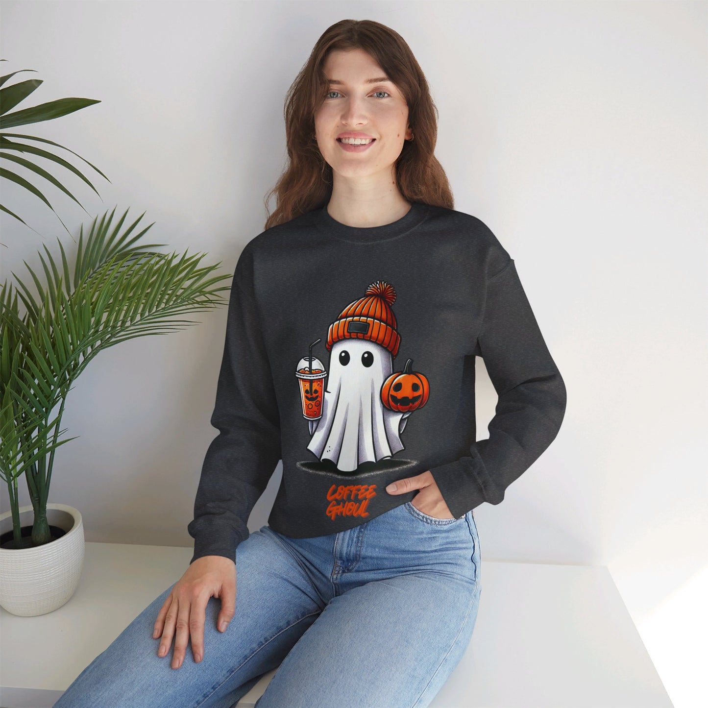 "Coffee Ghoul" | Unisex Heavy Blend™ Crewneck Sweatshirt