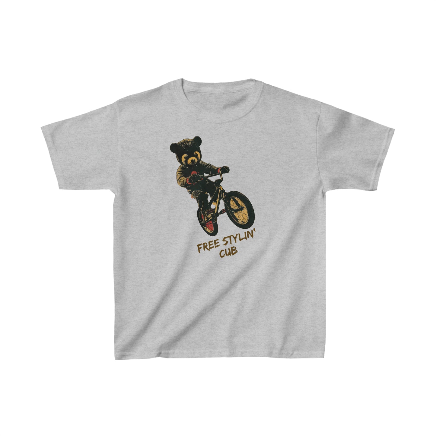 Free Stylin' Cub - Kids Heavy Cotton™ T-Shirt - RTS Gifts Emporium