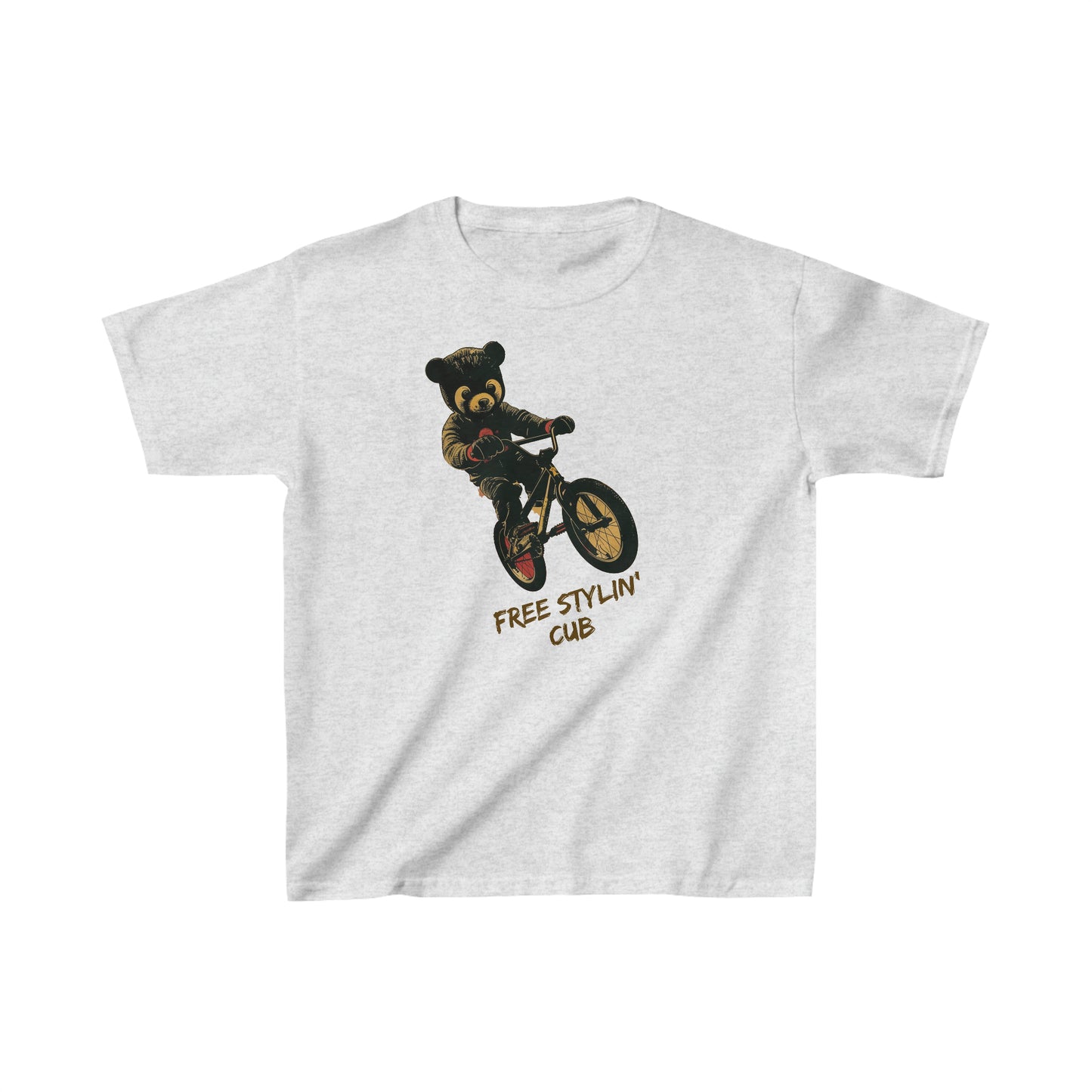 Free Stylin' Cub - Kids Heavy Cotton™ T-Shirt - RTS Gifts Emporium