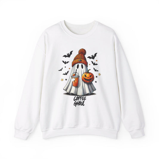 "Coffee Ghoul II" | Unisex Heavy Blend™ Crewneck Sweatshirt