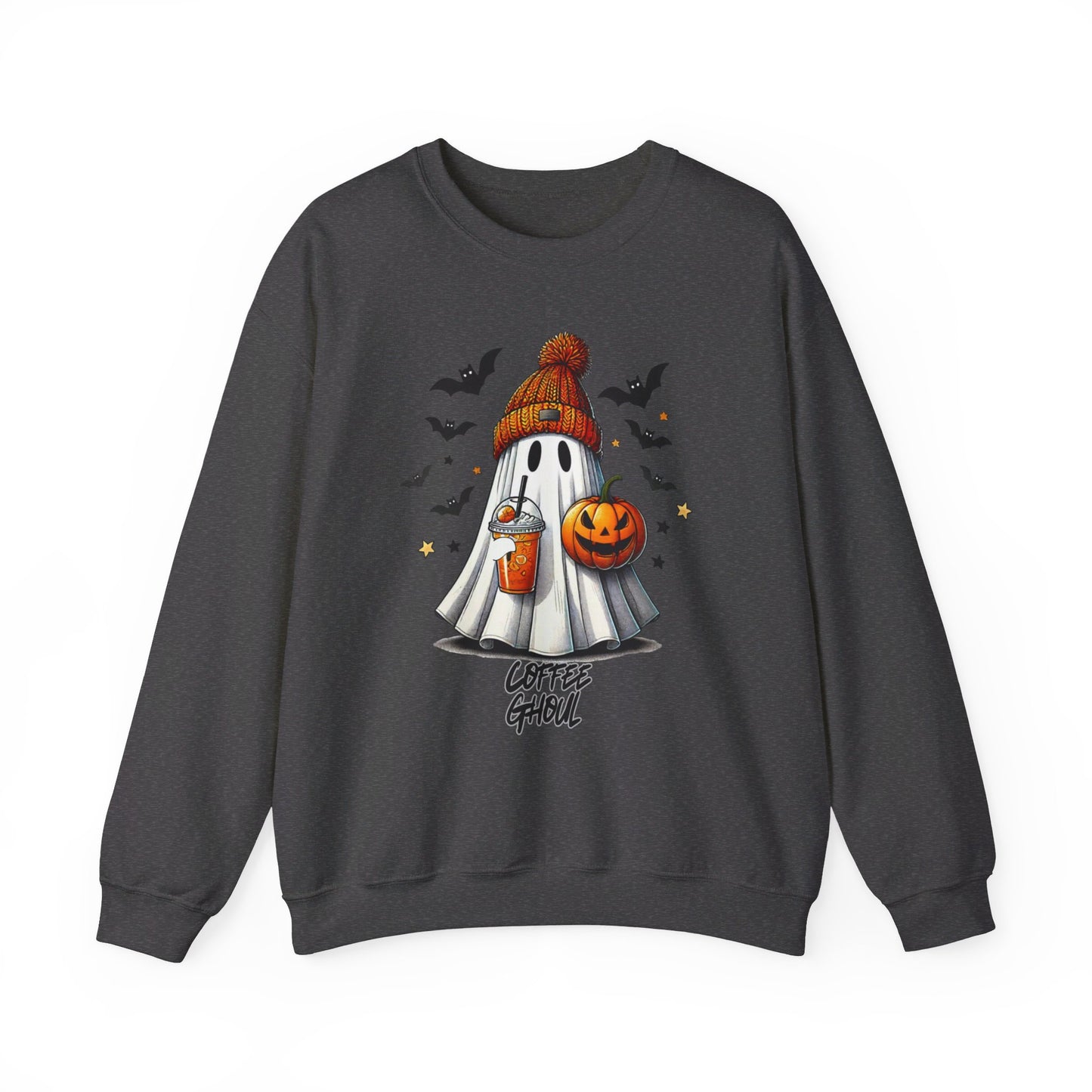 "Coffee Ghoul II" | Unisex Heavy Blend™ Crewneck Sweatshirt