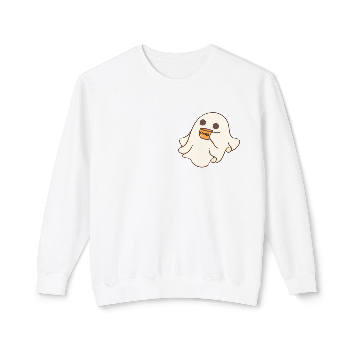 "Cute Spooky Coffee" | Unisex Lightweight Crewneck Sweatshirt