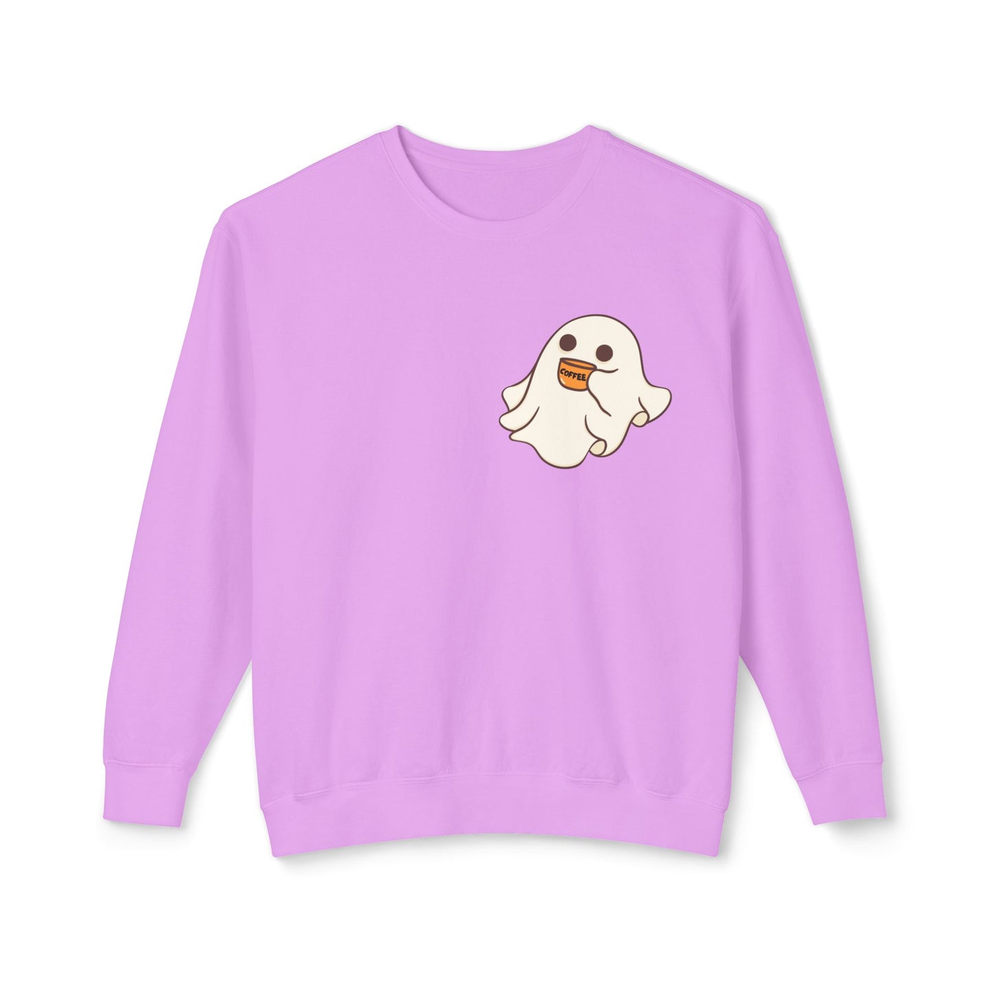 "Cute Spooky Coffee" | Unisex Lightweight Crewneck Sweatshirt