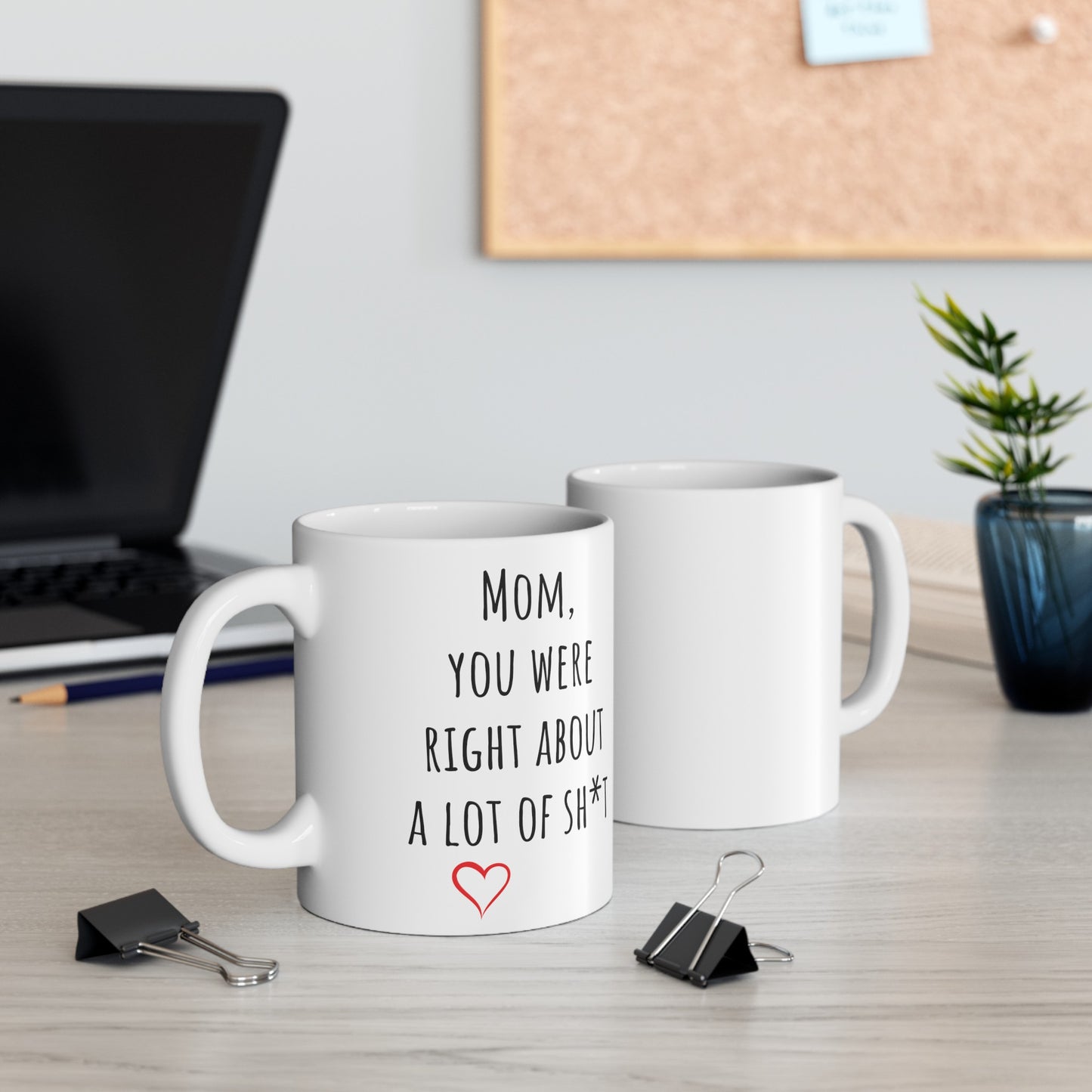 "Mom, You Were Right" | Personalized Ceramic Mug, (11oz, 15oz)