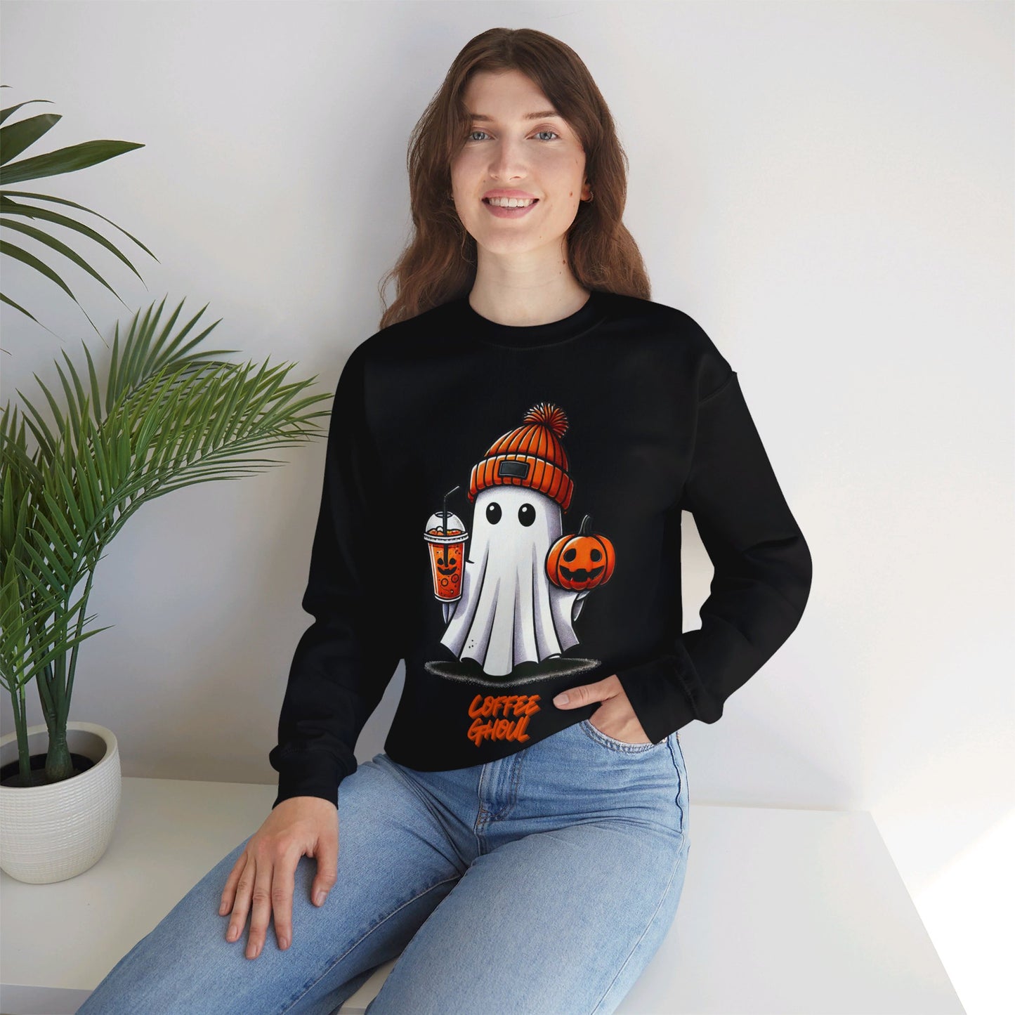 "Coffee Ghoul" | Unisex Heavy Blend™ Crewneck Sweatshirt