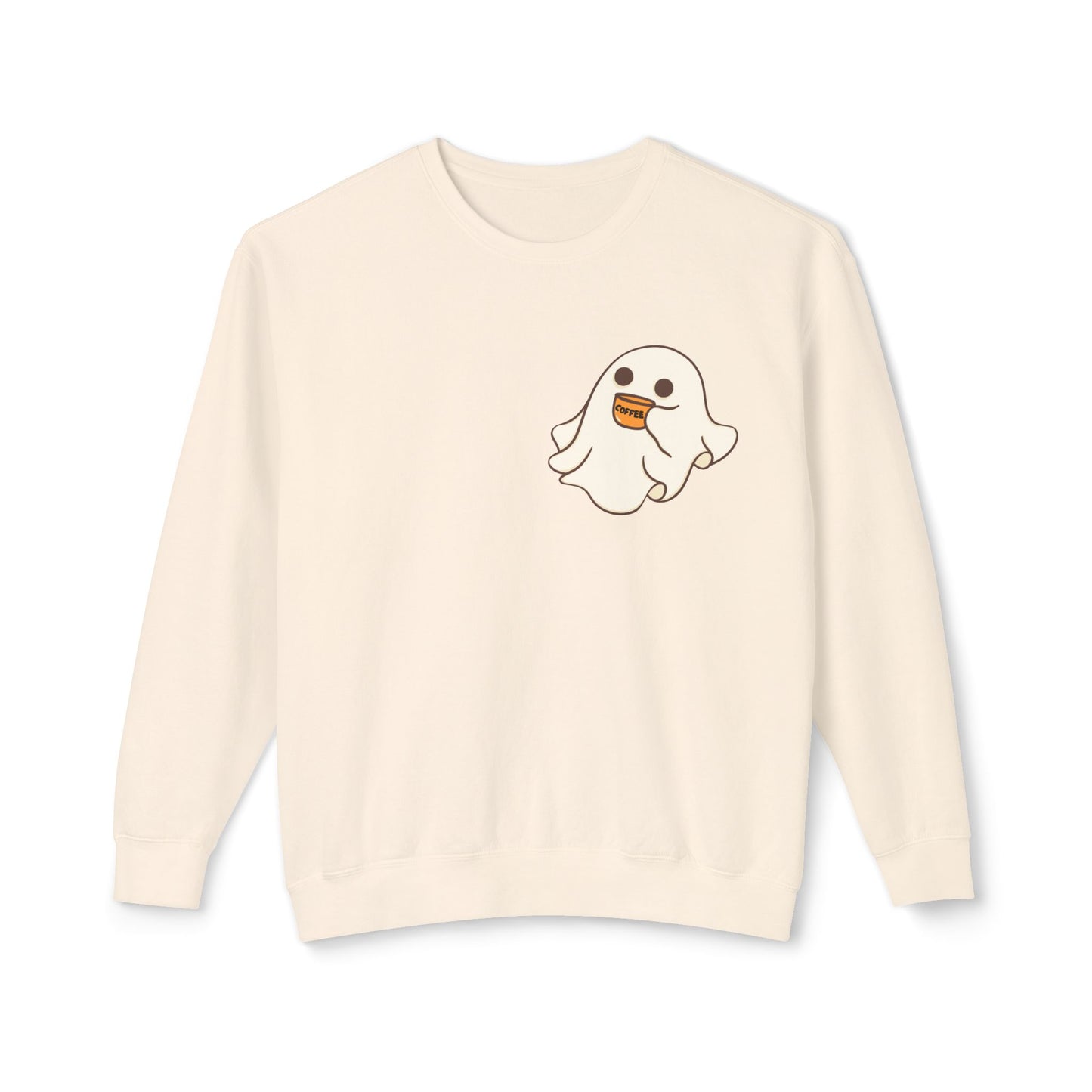 "Cute Spooky Coffee" | Unisex Lightweight Crewneck Sweatshirt