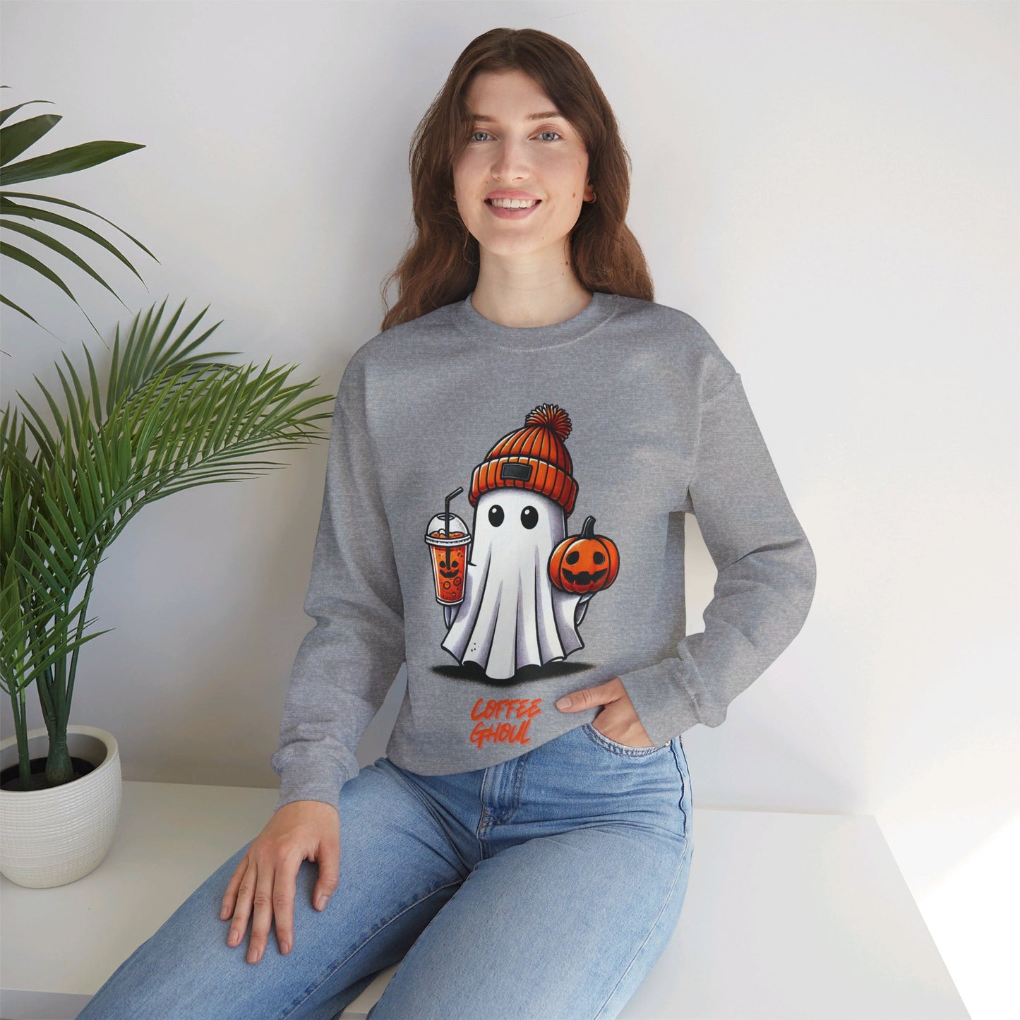 "Coffee Ghoul" | Unisex Heavy Blend™ Crewneck Sweatshirt