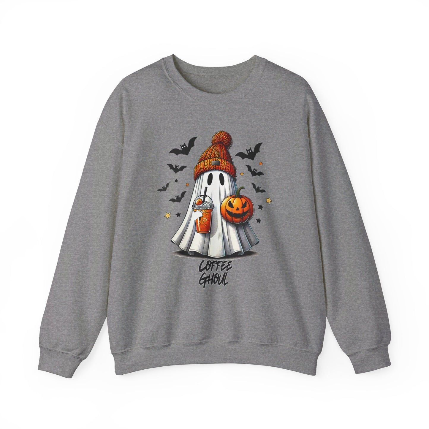 "Coffee Ghoul II" | Unisex Heavy Blend™ Crewneck Sweatshirt