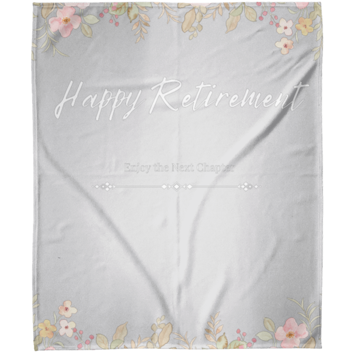 "Happy Retirement" | Personalized Fleece Blanket 50x60