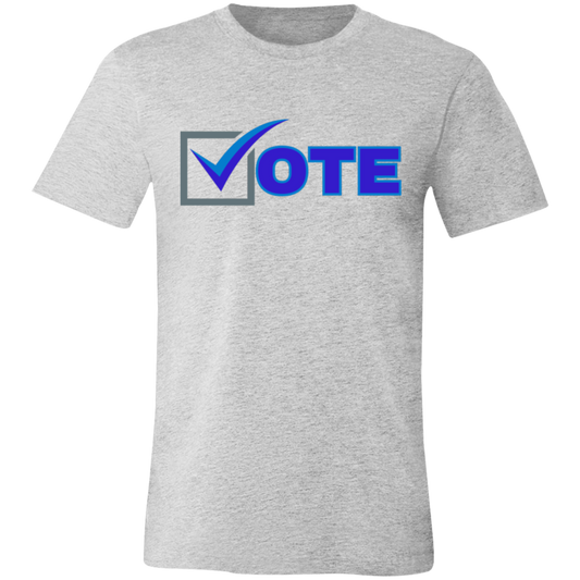 "VOTE" Blue Letter | Unisex Jersey T-Shirt