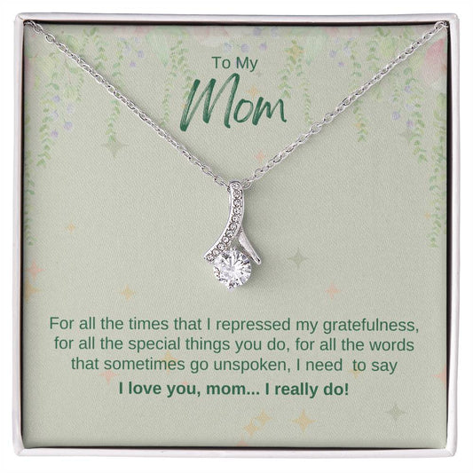 To My Mom - Alluring Beauty Necklace - RTS Gifts Emporium