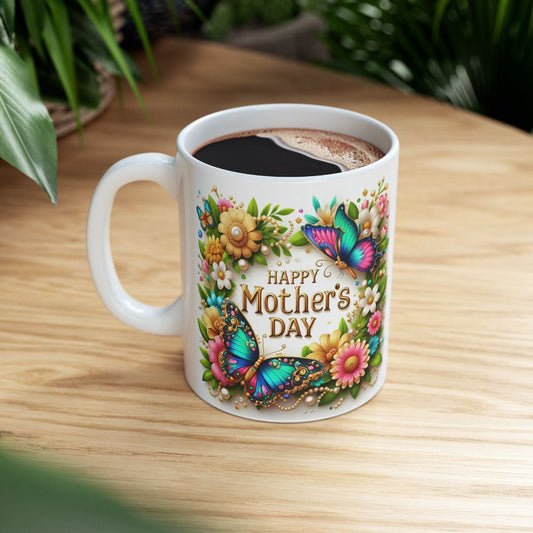 "Happy Mother's Day" | Ceramic Mug, (11oz, 15oz) - RTS Gifts Emporium