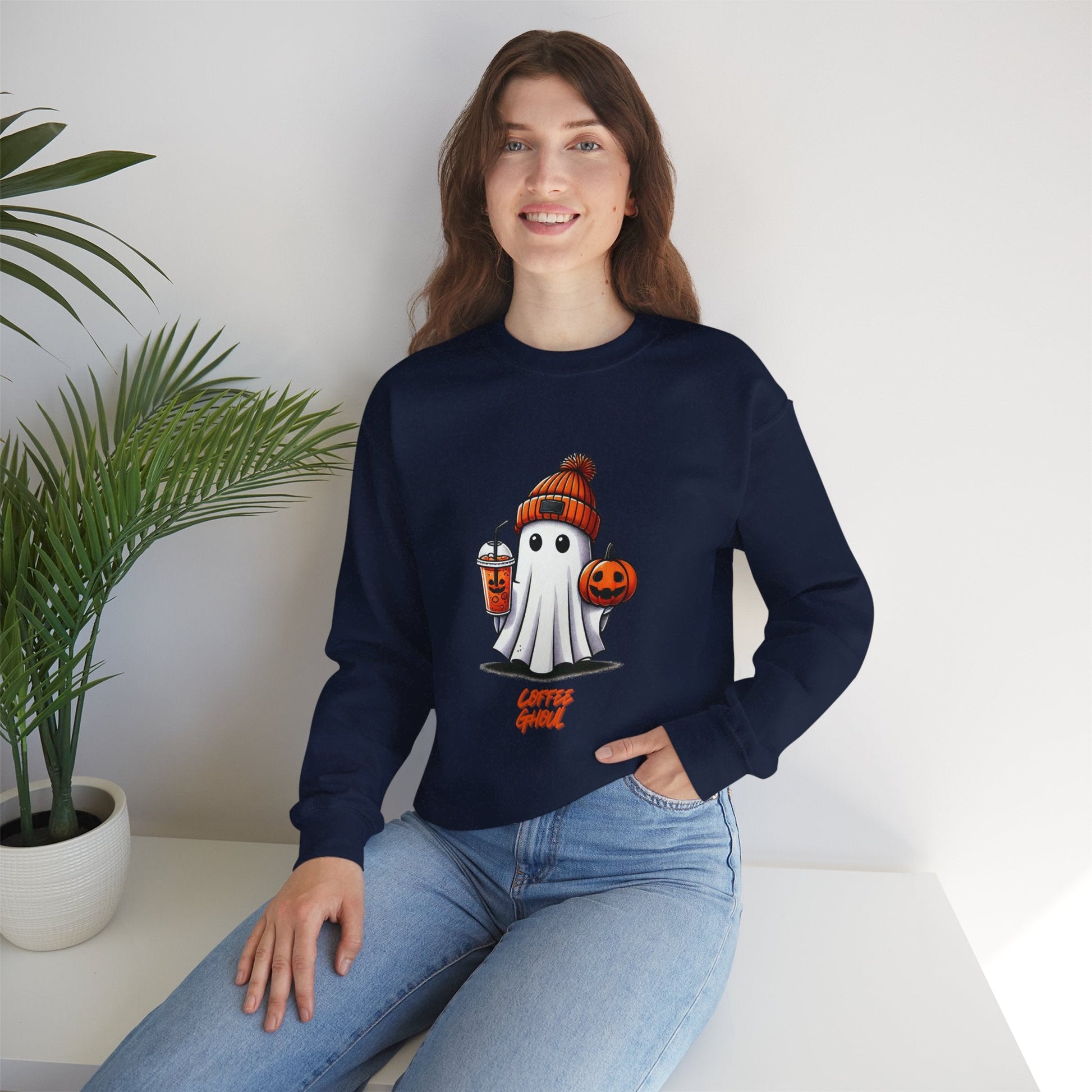 "Coffee Ghoul" | Unisex Heavy Blend™ Crewneck Sweatshirt - RTS Gifts Emporium