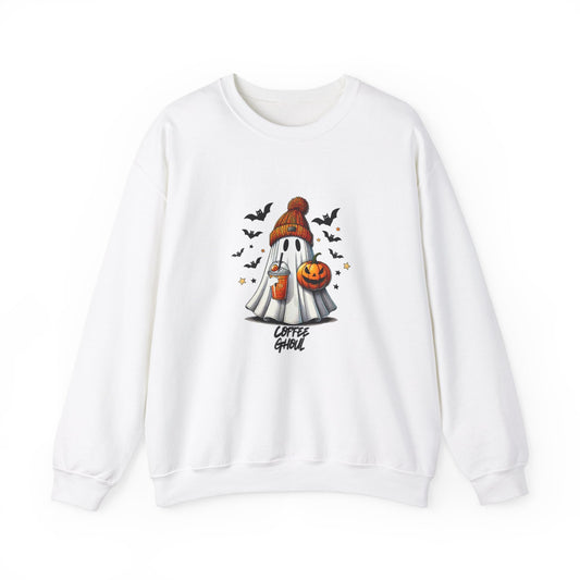 "Coffee Ghoul" | Unisex Heavy Blend™ Crewneck Sweatshirt - RTS Gifts Emporium