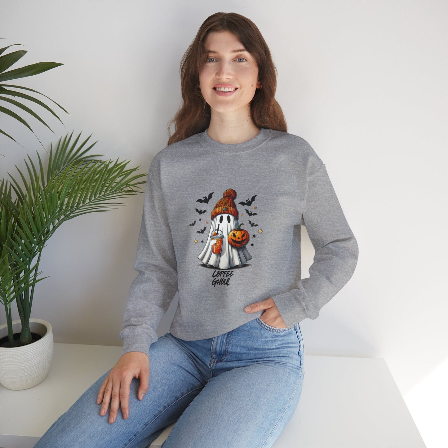 "Coffee Ghoul" | Unisex Heavy Blend™ Crewneck Sweatshirt - RTS Gifts Emporium