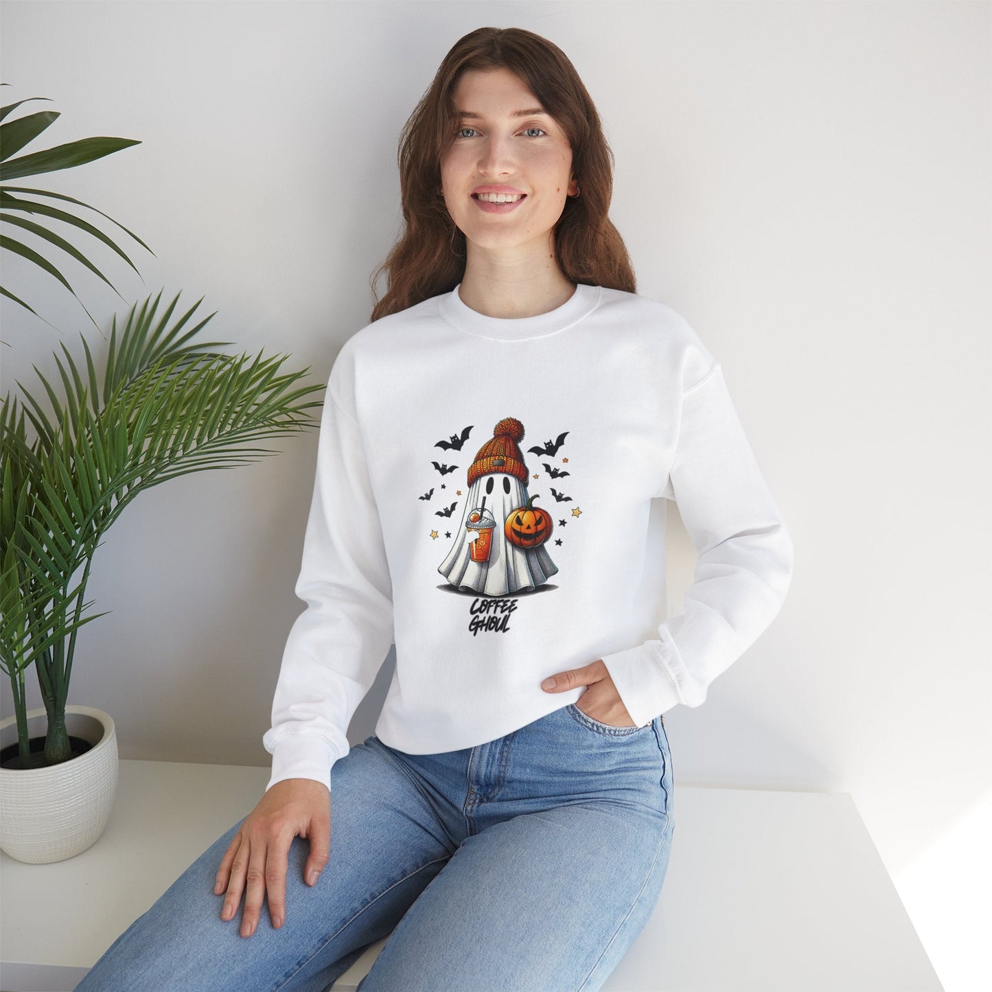 "Coffee Ghoul" | Unisex Heavy Blend™ Crewneck Sweatshirt - RTS Gifts Emporium