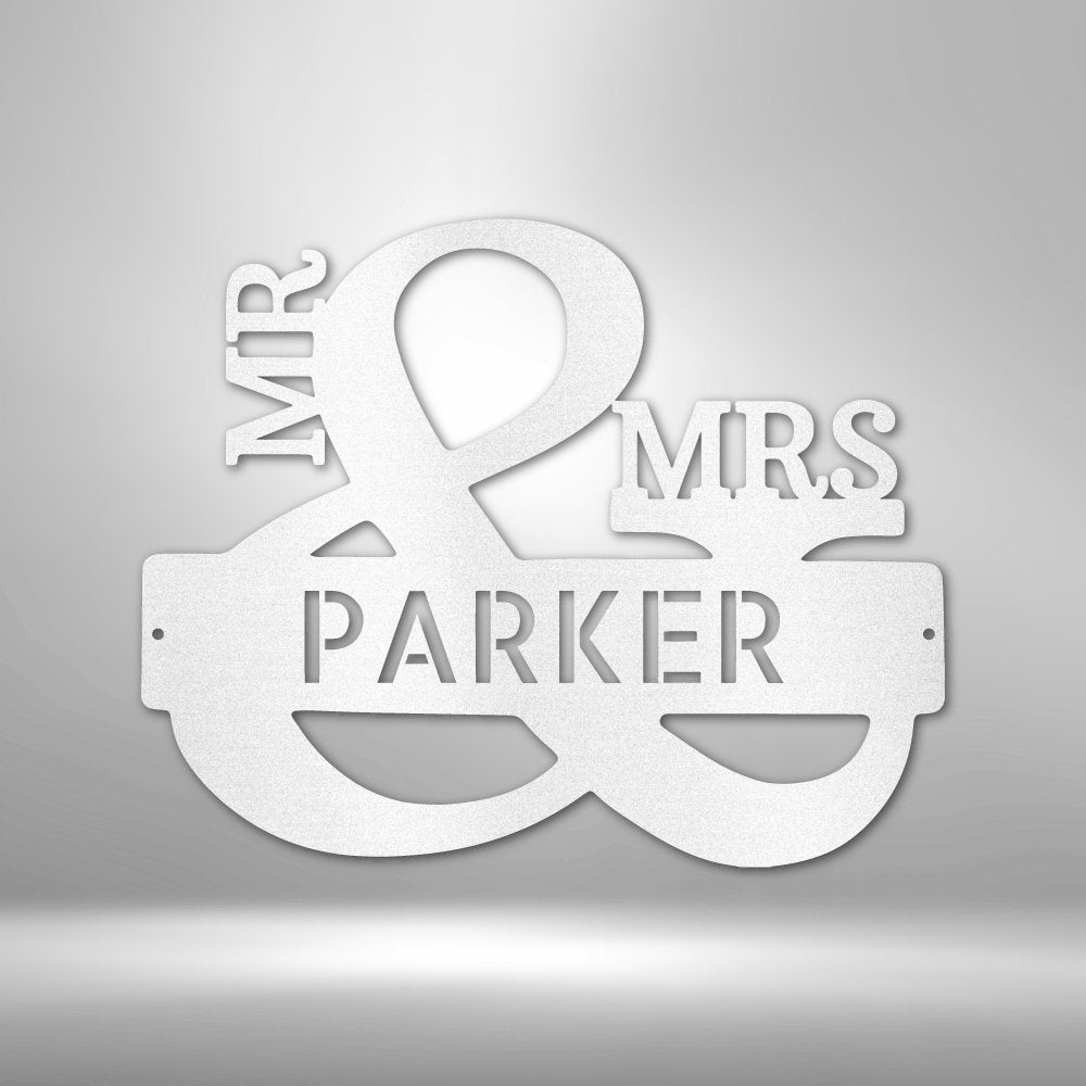 Couples Monogram - Steel Sign - RTS Gifts Emporium