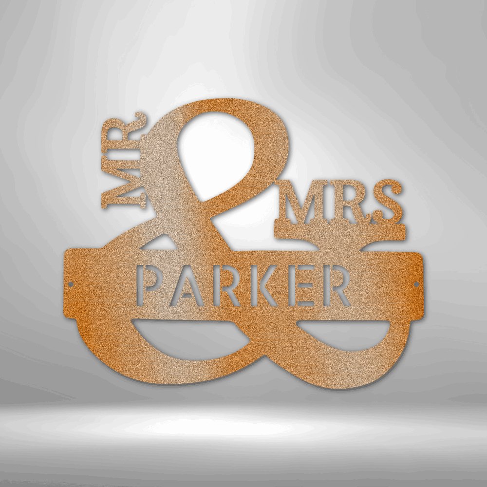 Couples Monogram - Steel Sign - RTS Gifts Emporium