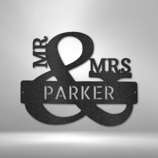 Couples Monogram - Steel Sign - RTS Gifts Emporium