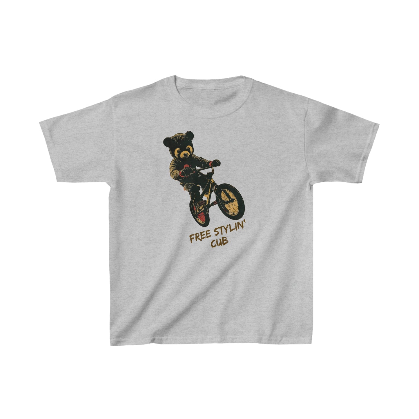 "Free Stylin' Cub" - Kids Heavy Cotton™ T-Shirt - RTS Gifts Emporium