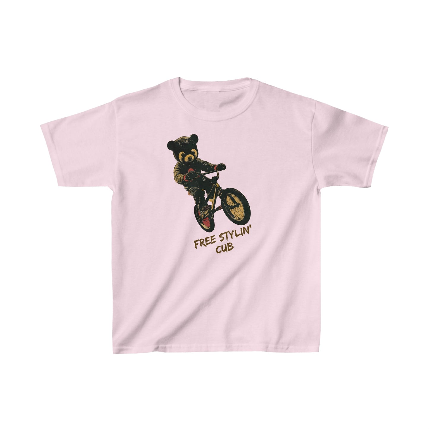 "Free Stylin' Cub" - Kids Heavy Cotton™ T-Shirt - RTS Gifts Emporium