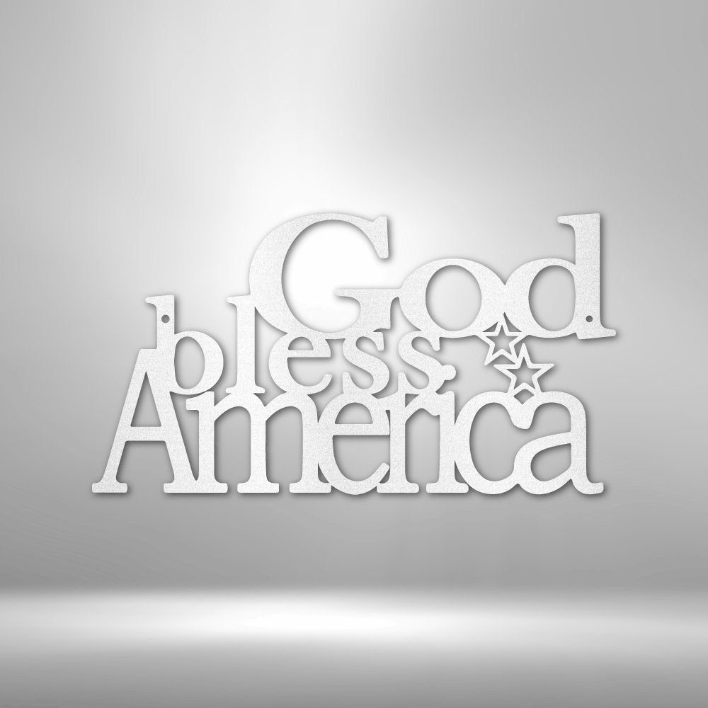 God Bless America - Steel Sign - RTS Gifts Emporium