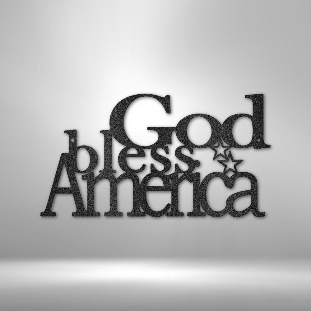 God Bless America - Steel Sign - RTS Gifts Emporium