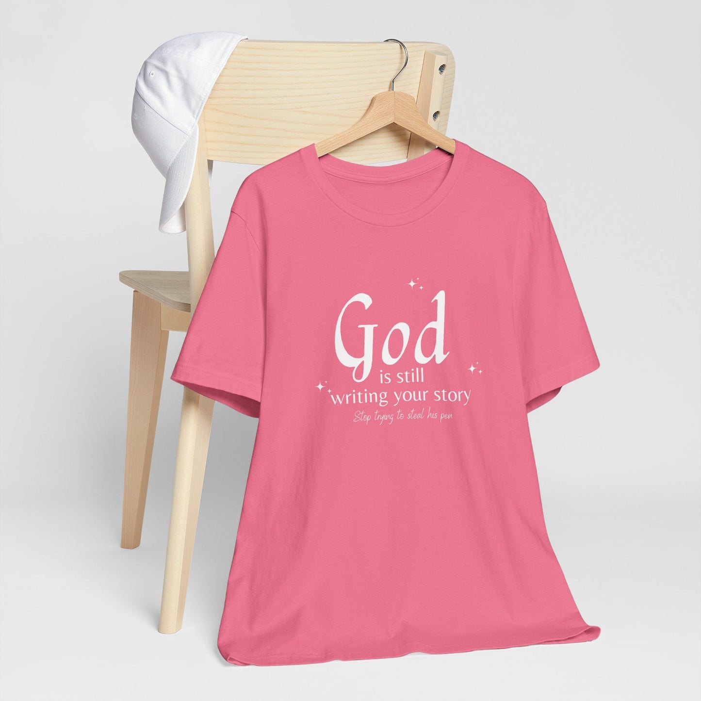 "God Is Still Writing | Unisex Jersey Short Sleeve Tee - RTS Gifts Emporium