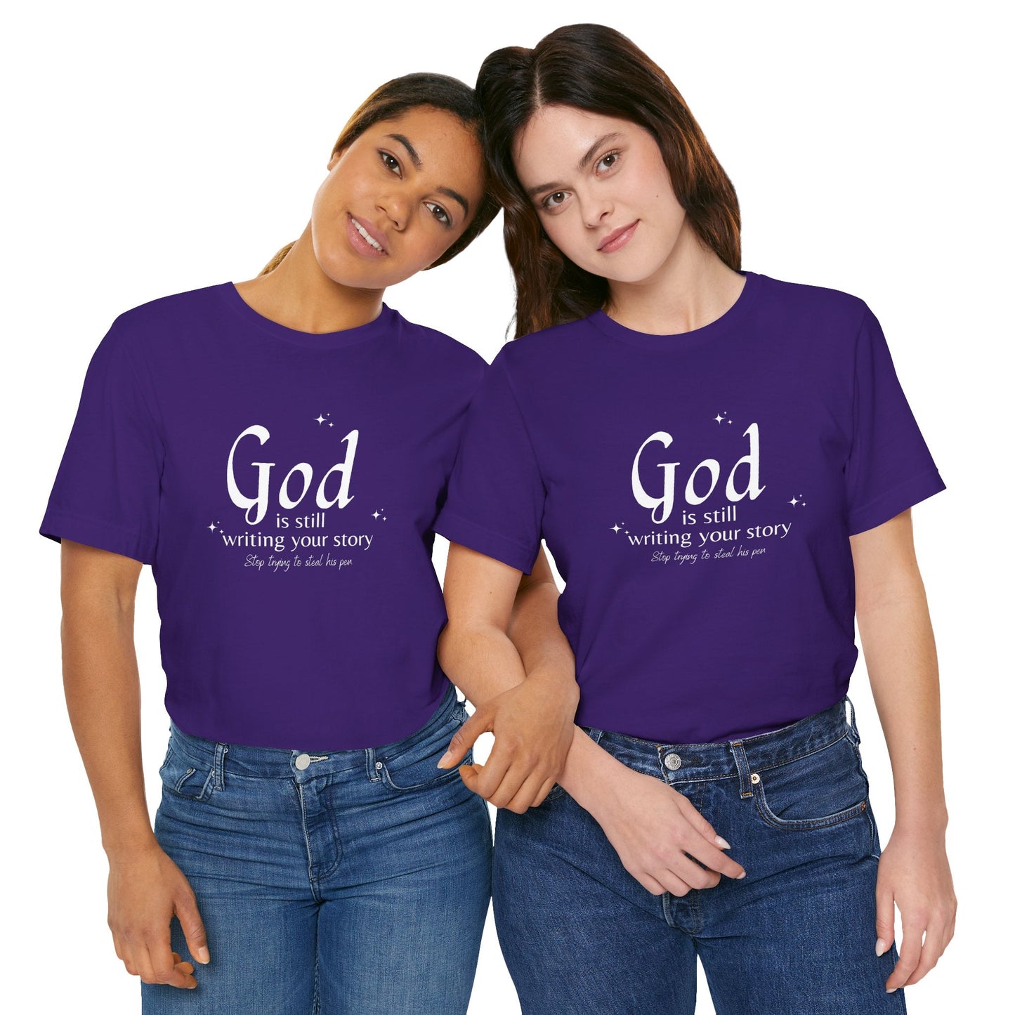 "God Is Still Writing | Unisex Jersey Short Sleeve Tee - RTS Gifts Emporium