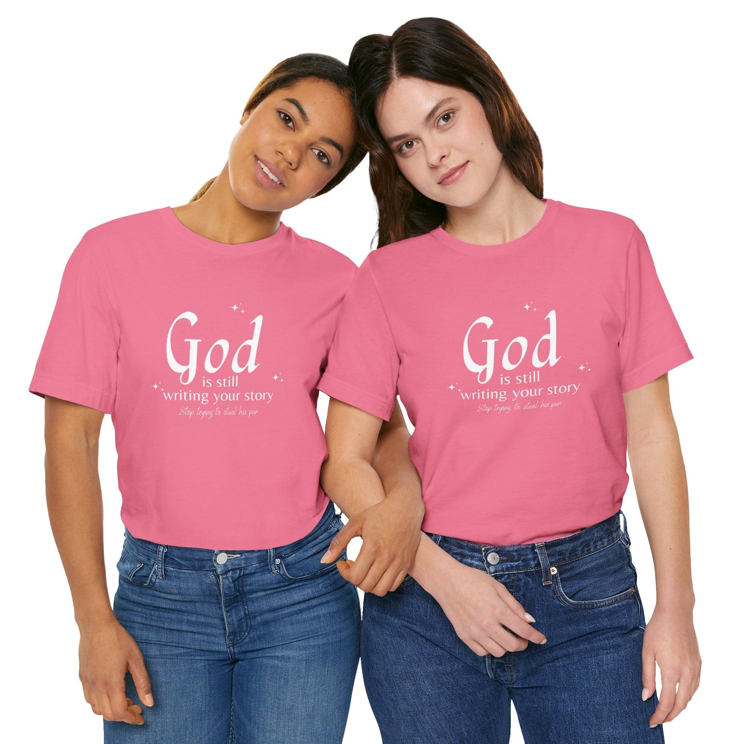 "God Is Still Writing | Unisex Jersey Short Sleeve Tee - RTS Gifts Emporium