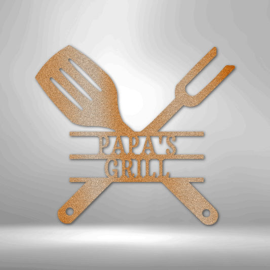 Grilling Utensils - Steel Sign - RTS Gifts Emporium