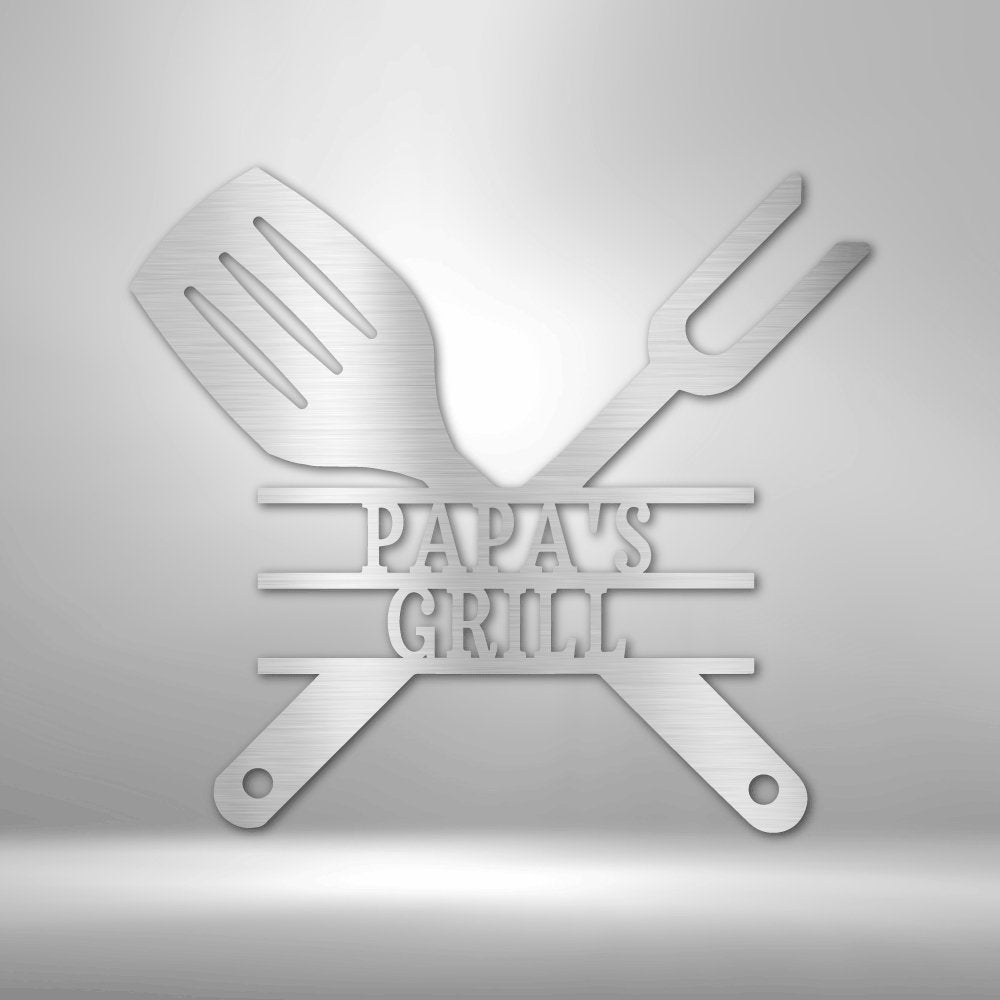 Grilling Utensils - Steel Sign - RTS Gifts Emporium