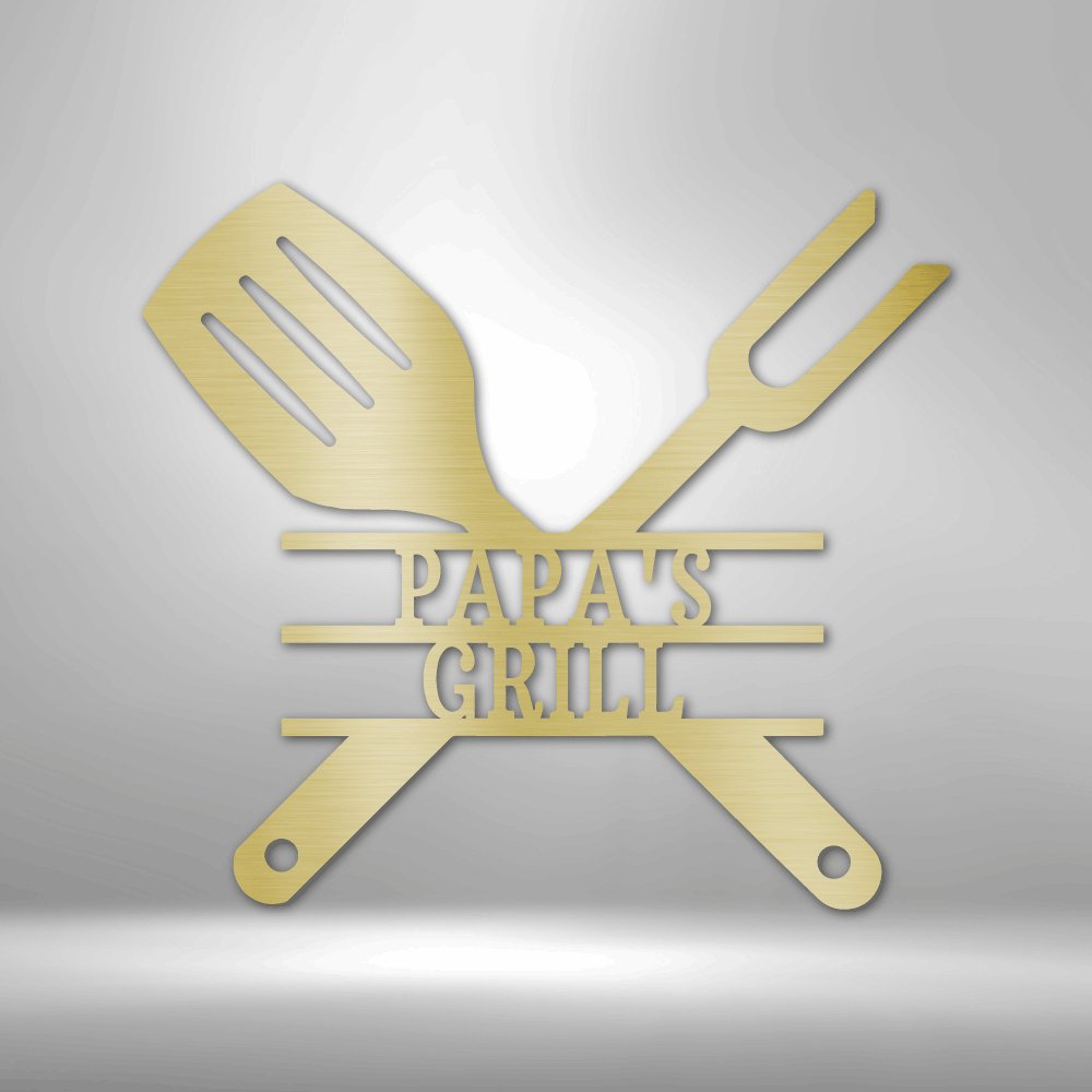 Grilling Utensils - Steel Sign - RTS Gifts Emporium