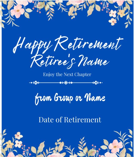 "Happy Retirement" | Personalized Fleece Blanket 50x60 - RTS Gifts Emporium