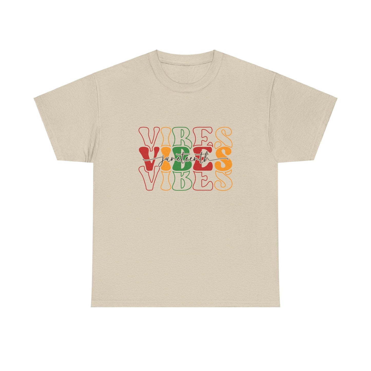 Juneteenth Vibes | Unisex Heavy Cotton Tee - RTS Gifts Emporium