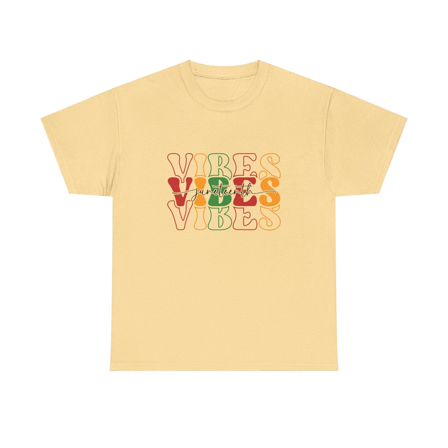 Juneteenth Vibes | Unisex Heavy Cotton Tee - RTS Gifts Emporium