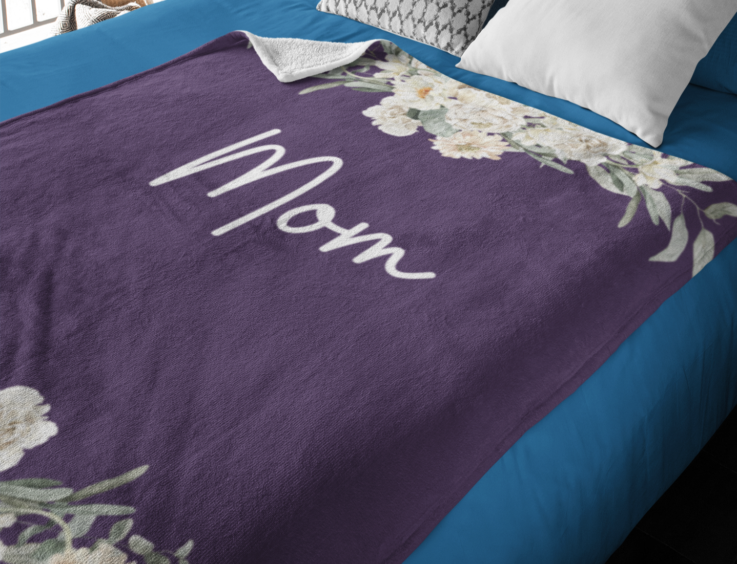 "Mom's Flower Blanket" (No Message) | Mother's Day Gift