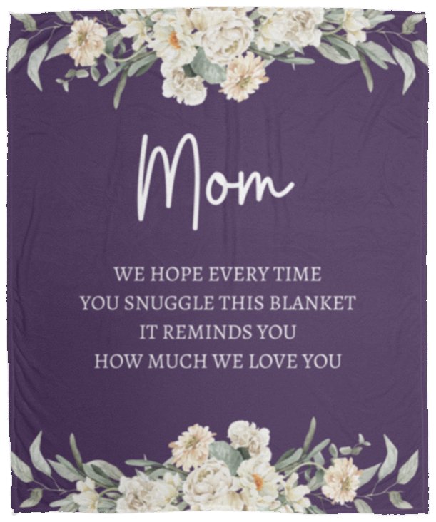 "Mom's Flower Blanket" | Mother's Day Gift - RTS Gifts Emporium