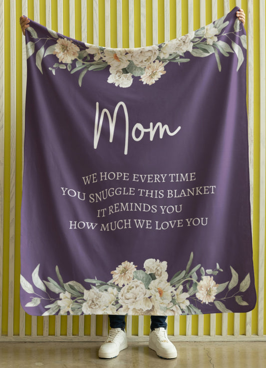 "Mom's Flower Blanket" | Mother's Day Gift - RTS Gifts Emporium